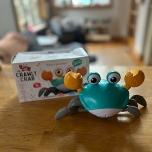 Crawly Crab Learning Toy - Teal and Orange